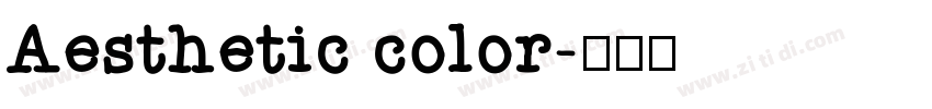 Aesthetic color字体转换